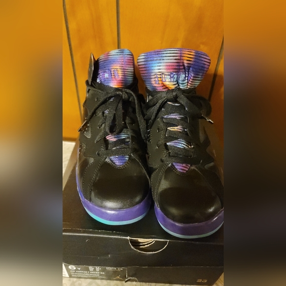 jordan 7 black purple orange